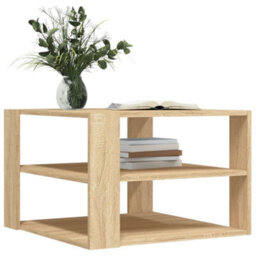 Berkfield Durable Coffee Table Sonoma Oak 59.5X59.5X40 Cm Engineered Wood - thumbnail 3