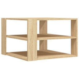 Berkfield Durable Coffee Table Sonoma Oak 59.5X59.5X40 Cm Engineered Wood - thumbnail 1