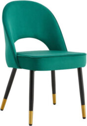 Hygrad Built to Survive Set Of 2 Dining Chairs Velvet Padded Seat Metal Legs Kitchen Chair Home Office Set - thumbnail 2