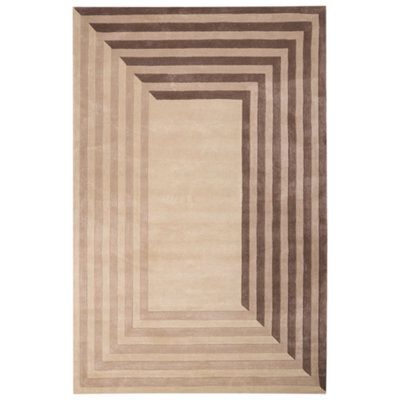Beliani Rug Sarai Beige 200 X 300 Cm Viscose - image 1