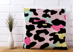 Warren Reed Designer Colourful Leopard Print Cushions 45Cm X 45Cm - thumbnail 2