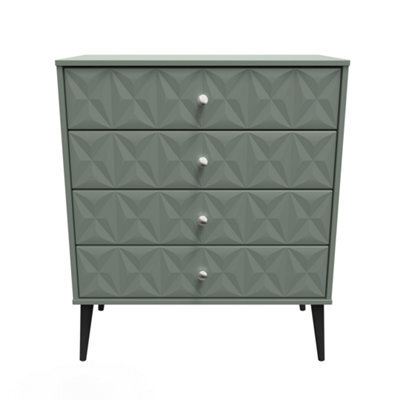 Toledo 4 Drawer Chest In Reed Green (Ready Assembled) - image 1