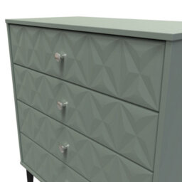 Toledo 4 Drawer Chest In Reed Green (Ready Assembled) - thumbnail 4