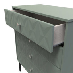 Toledo 4 Drawer Chest In Reed Green (Ready Assembled) - thumbnail 5
