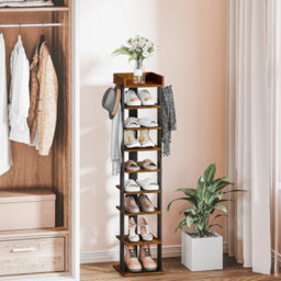28 X 28 X 132 Cm Shoe Rack Shoe Storage Organizer Corner Shelf Display Shelf - thumbnail 4
