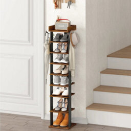 28 X 28 X 132 Cm Shoe Rack Shoe Storage Organizer Corner Shelf Display Shelf - thumbnail 3