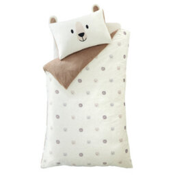 Catherine Lansfield Cosy Bear So Soft Duvet Cover Set With Pillowcases Natural - thumbnail 5