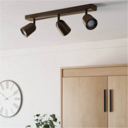 Loops Modern Design Dark Bronze Triple Led Ceiling Spotlight For Indoor Spaces - thumbnail 6