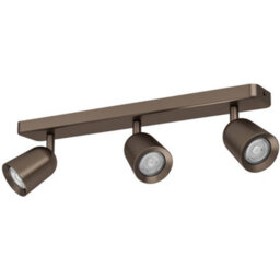 Loops Modern Design Dark Bronze Triple Led Ceiling Spotlight For Indoor Spaces - thumbnail 3