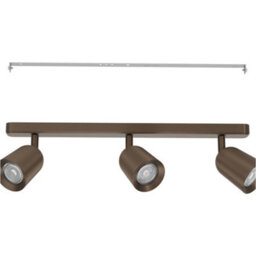 Loops Modern Design Dark Bronze Triple Led Ceiling Spotlight For Indoor Spaces - thumbnail 5