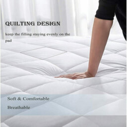Ameha Super King Size Mattress Protector 30Cm Deep Fitted Mattress Cover-Adjustable Resistant Quilted Bed Cover (180X200Cm) - thumbnail 5