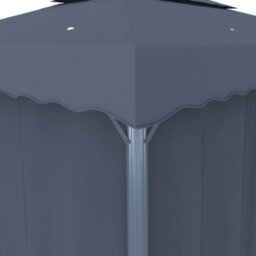 Walplus Gazebo With Curtain 4X3 M Anthracite Aluminium - thumbnail 6