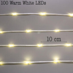 Shatchi 10M Warm White 100 Led String Lights 8 Modes Auto Timer Fairy Lights - Flexible Indoor-Outdoor - thumbnail 7