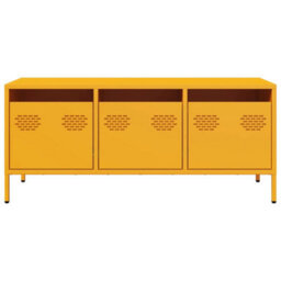 Berkfield Industrial Tv Cabinet Mustard Yellow 101.5X39X43.5 Cm Cold-Rolled Steel - thumbnail 4