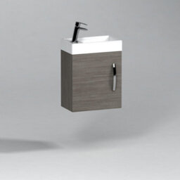 Royal Bathrooms Como 400mm Cloakroom Floor Standing Vanity Sink Unit Gloss White - 1 Door - thumbnail 5
