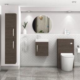Royal Bathrooms Como 400mm Cloakroom Floor Standing Vanity Sink Unit Gloss White - 1 Door - thumbnail 4