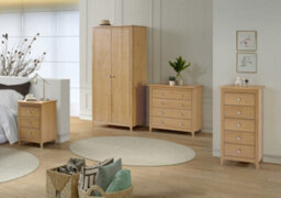 Seconique Oslo 2 Door Wardrobe In Pine Finish Metal Handles - thumbnail 6