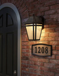 Weathered Chestnut Outdoor Wall Light With Led E27 Bulb - Ip44 Rated Sconce - thumbnail 2