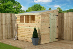 Empire Sheds Empire 3000  Pent 9X6 Pressure Treated Tongue And Groove Wooden Garden Sheddoor Right Side Panel (9' X 6' / 9Ft X 6Ft) (9X6) - thumbnail 2