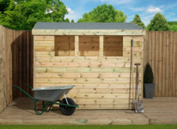 Empire Sheds Empire 3000  Pent 9X6 Pressure Treated Tongue And Groove Wooden Garden Sheddoor Right Side Panel (9' X 6' / 9Ft X 6Ft) (9X6) - thumbnail 3