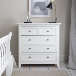 Nöa & Nani Noa & Nani Chest Of Drawers 2+3 Drawer In Classic White Karlstad - thumbnail 2