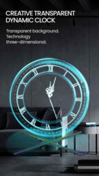 3D Led Projector Digital Wall Clock , Large Modern Decorative Clock For Home And Office - thumbnail 3