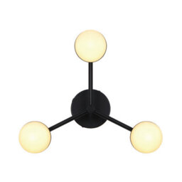 Nordlux Contina Metal Ceiling Light Hand Blown Glass Black,mains - thumbnail 2