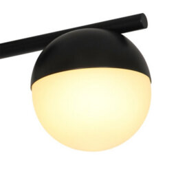 Nordlux Contina Metal Ceiling Light Hand Blown Glass Black,mains - thumbnail 3