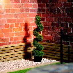 Pre-Lit Swirl Artificial Topiary Tree 92Cm, Battery-Powered - thumbnail 5