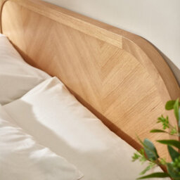 Oakham Crimson Oak Chevron Bed -  King (150Cm) - thumbnail 7