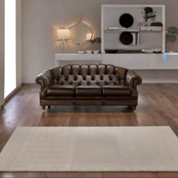 Chesterfield 3 Seater Antique Brown Leather Sofa Settee In Victoria Style - thumbnail 2