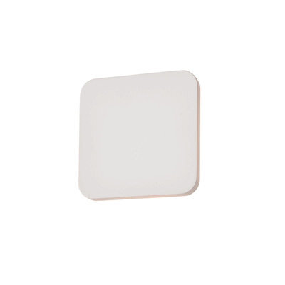 Wall Light Smooth White Plaster 8W Led Bulb Included Living Room - image 1
