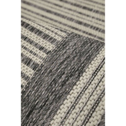 Melrose County Flatweave Grey Bordered Indoor Non-Slip Large Area Rug 160/220Cm - thumbnail 3