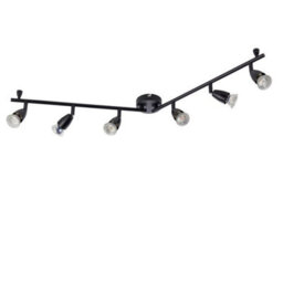 Luminosa Lighting Luminosa Amalfi Ceiling Spotlight Bar 6 Light Matt Black Paint - thumbnail 4