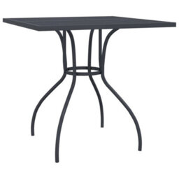 Berkfield 3 Piece Garden Dining Set Anthracite Steel - thumbnail 8