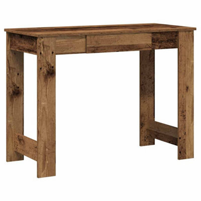 Berkfield Durable Desk Old Wood 100X45X75 Cm Engineered Wood - image 1