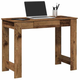 Berkfield Durable Desk Old Wood 100X45X75 Cm Engineered Wood - thumbnail 2