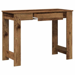 Berkfield Durable Desk Old Wood 100X45X75 Cm Engineered Wood - thumbnail 5