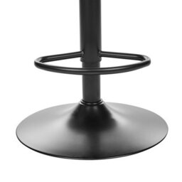Wyld And Coco Set Of 2 Light Beige Faux Leather Height-Adjustable Bar Stools With Swivel - thumbnail 9