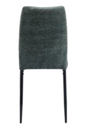 Aspect Furniture Set Of 2 Anna Upholstered Dining Chairs Black Metal Legs,green Fabric - thumbnail 7