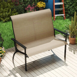 Gainoom Outdoor Adirondack Bench Chair 2-Person Patio Garden Bench - thumbnail 5