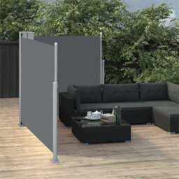 Berkfield Retractable Side Awning Anthracite 100X600 Cm