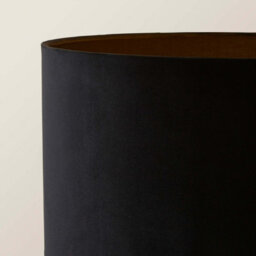 Valuelights Charles Chrome Floor Lamp With Black Velvet Shade - thumbnail 3