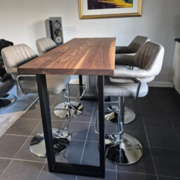 Ashford Blake Solid Walnut Breakfast Bar Table (Freestanding) - thumbnail 2