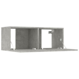 Walplus Tv Cabinets 4 Pcs Concrete Grey 80X30X30 Cm Engineered Wood - thumbnail 9