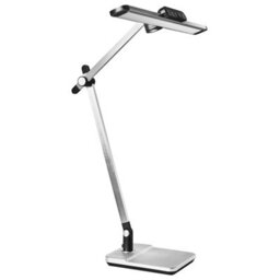 Beliani Pro Desk Lamp Silver - Adjustable Arm, Stepless Dimmer, 3 Colour Temperatures - thumbnail 2