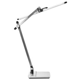 Beliani Pro Desk Lamp Silver - Adjustable Arm, Stepless Dimmer, 3 Colour Temperatures - thumbnail 7