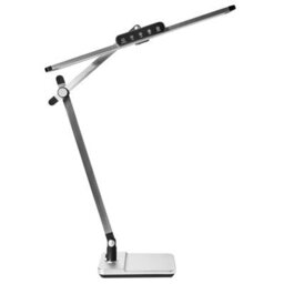 Beliani Pro Desk Lamp Silver - Adjustable Arm, Stepless Dimmer, 3 Colour Temperatures - thumbnail 6