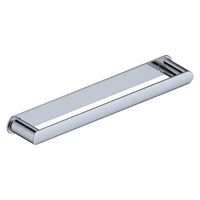 Nes Home Chrome Modern Round Towel Bar Rail Holder - image 1