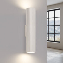 Sollux Lighting Karbon Aluminum Beige 2 Lights Minimalist Wall Light - thumbnail 3
